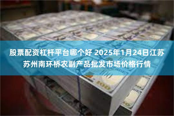 股票配资杠杆平台哪个好 2025年1月24日江苏苏州南环桥农副产品批发市场价格行情