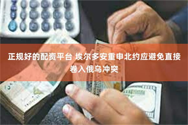 正规好的配资平台 埃尔多安重申北约应避免直接卷入俄乌冲突