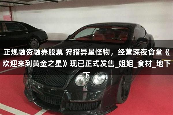 正规融资融券股票 狩猎异星怪物，经营深夜食堂《欢迎来到黄金之星》现已正式发售_姐姐_食材_地下