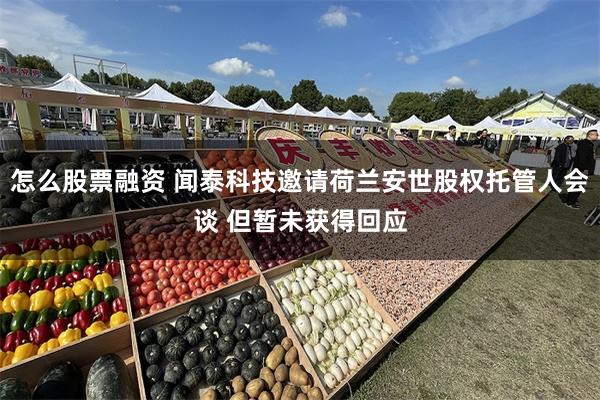 怎么股票融资 闻泰科技邀请荷兰安世股权托管人会谈 但暂未获得回应